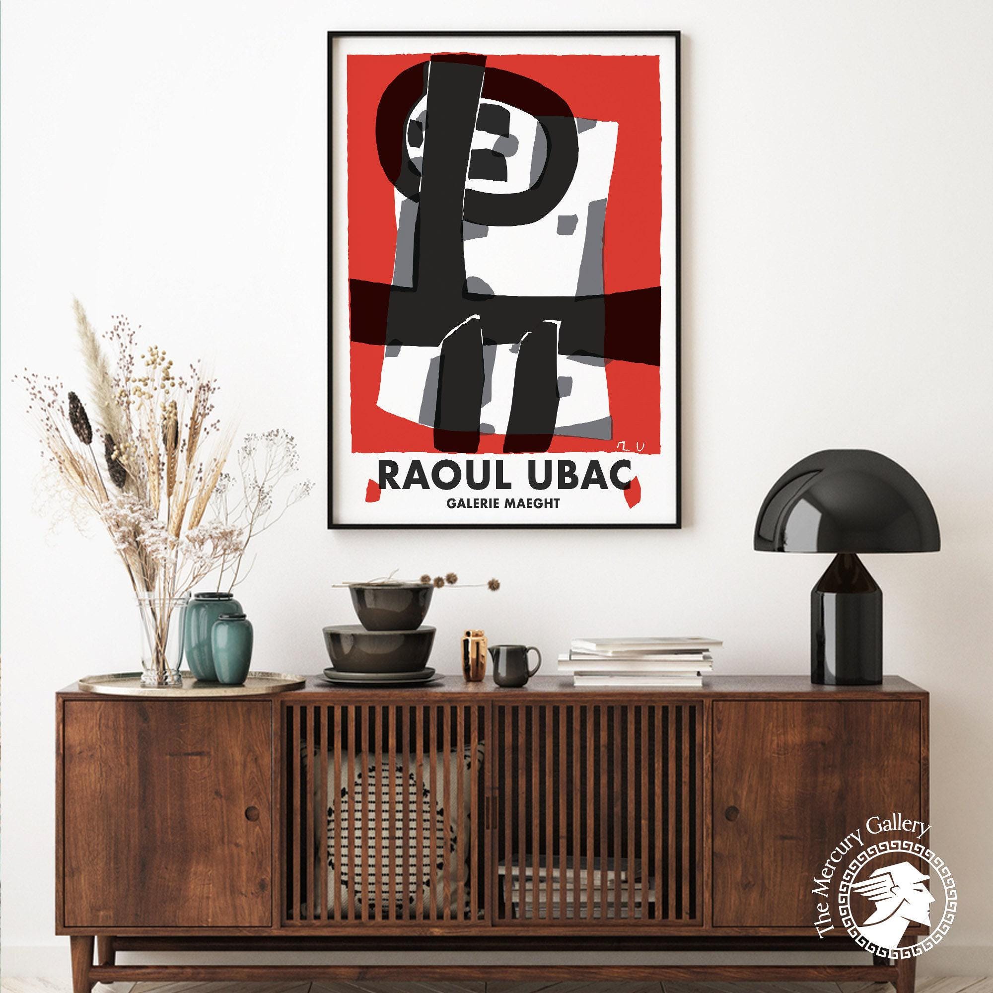UBAC アートポスター GALERIE MAEGHT Gallery Maeght Exhibition Poster, Raoul Ubac Art Print