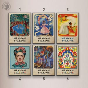 Trendy Mexican Home Decor, Vintage Mexican Culture Print Set, Mexico Wall Art, High Quality Print, Housewarming Gift