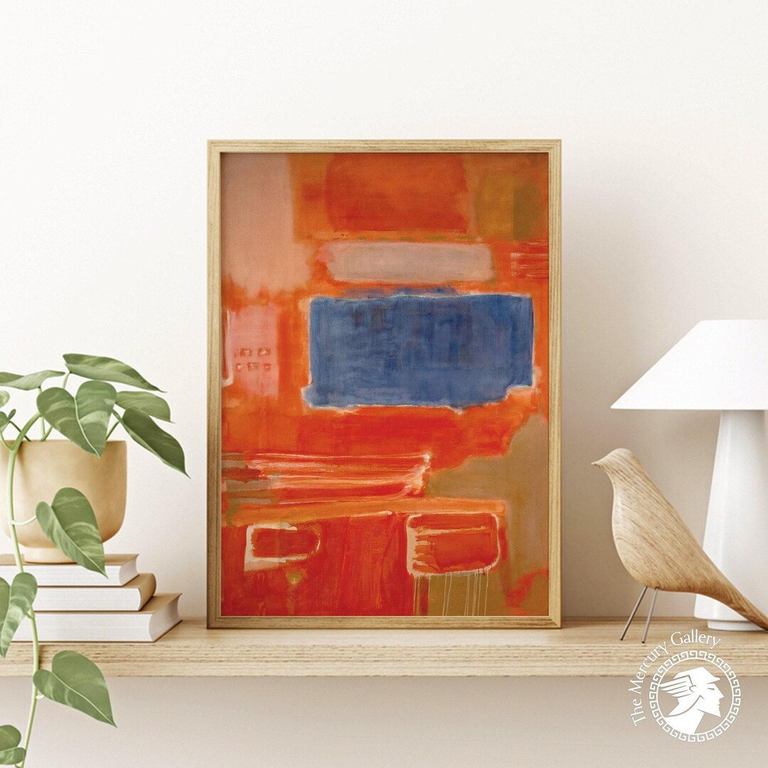 Mark Rothko Art Print, Red and Blue Abstract Expressionism - Etsy