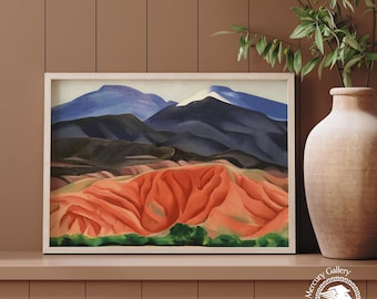 Georgia O'Keeffe Black Mesa Landscape Print, New Mexico Wall Art