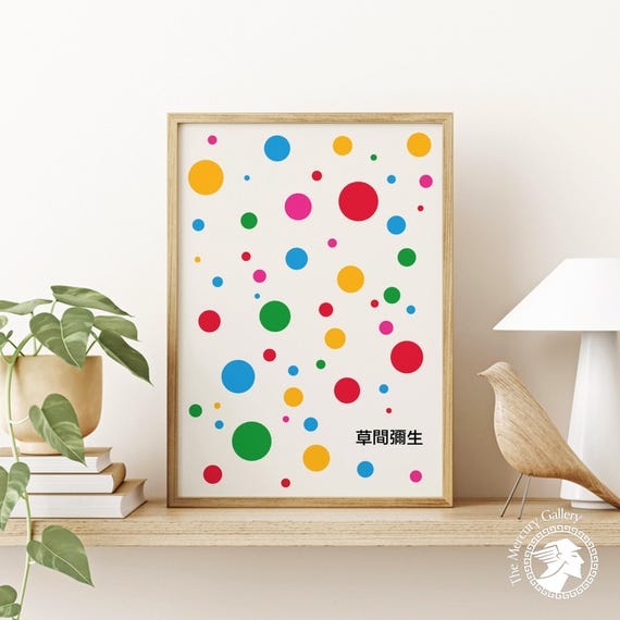 Yayoi Kusama Colorful Dots Poster – Iconic Japanese Art Print - Etsy