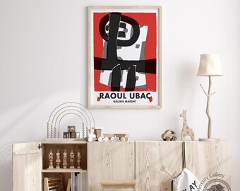UBAC アートポスター GALERIE MAEGHT Gallery Maeght Exhibition Poster, Raoul Ubac Art Print