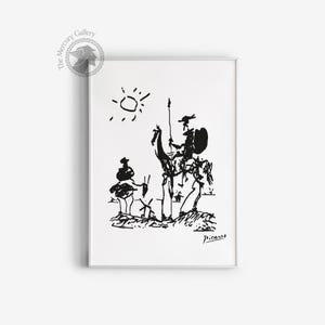 Pablo Picasso Premium Posters, Don Quixote 1955, Wall Art, Surrealism, Minimalist Poster, Ideal Gift, Vintage Art, Exhibition Poster image 5