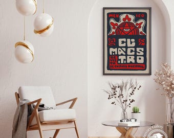 Mexikanische Kunstdruck, lateinamerikanische Dekor, Mexiko Reisekunst