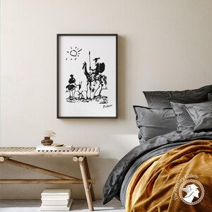 Pablo Picasso Premium Posters, Don Quixote 1955, Wall Art, Surrealism, Minimalist Poster, Ideal Gift, Vintage Art, Exhibition Poster image 6