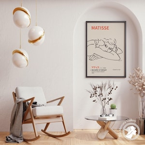 Impresión de Matisse "Mujer dormida", póster de arte francés imagen 1