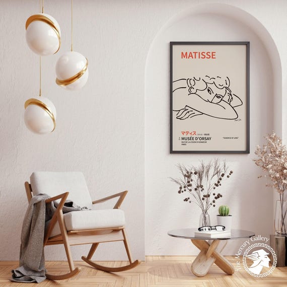 Matisse Poster, Sleeping Woman Print, Above Bed Art, French Wall Art, Decor or Gift Print