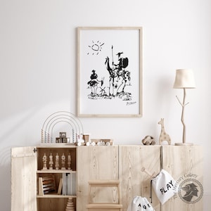 Pablo Picasso Premium Posters, Don Quixote 1955, Wall Art, Surrealism, Minimalist Poster, Ideal Gift, Vintage Art, Exhibition Poster image 8