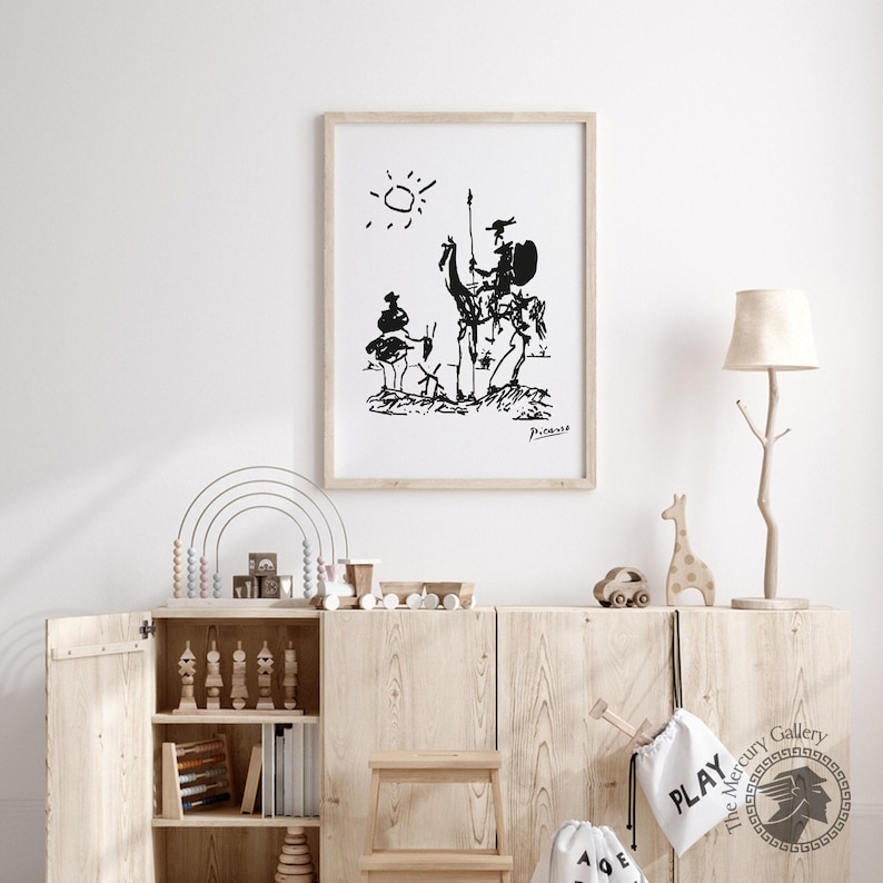 Pablo Picasso Premium Posters, Don Quixote 1955, Wall Art, Surrealism, Minimalist Poster, Ideal Gift, Vintage Art, Exhibition Poster image 8