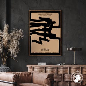 Chillida - Galerie Maeght Exhibition Poster: Abstract Modern Art Print image 5