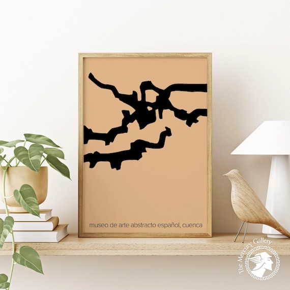 Chillida Abstract Art Print: Museo de Arte Abstracto Español Exhibition