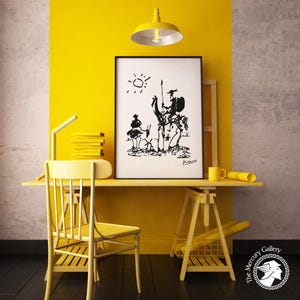 Pablo Picasso Premium Posters, Don Quixote 1955, Wall Art, Surrealism, Minimalist Poster, Ideal Gift, Vintage Art, Exhibition Poster image 3