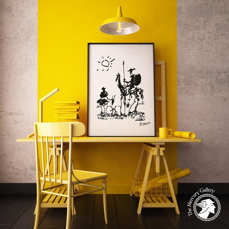 Pablo Picasso Premium Posters, Don Quixote 1955, Wall Art, Surrealism, Minimalist Poster, Ideal Gift, Vintage Art, Exhibition Poster image 3