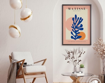 Matisse Cutout Exhibition Poster, Abstract Home Decor Wall Art