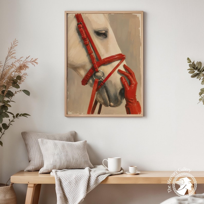 Horse Portrait Wall Art Equestrian Print Contemporary Animal Poster horse-portrait-wall-art-equestrian-print-contemporary-animal-poster