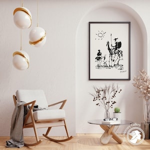 Pablo Picasso Premium Posters, Don Quixote 1955, Wall Art, Surrealism, Minimalist Poster, Ideal Gift, Vintage Art, Exhibition Poster image 1
