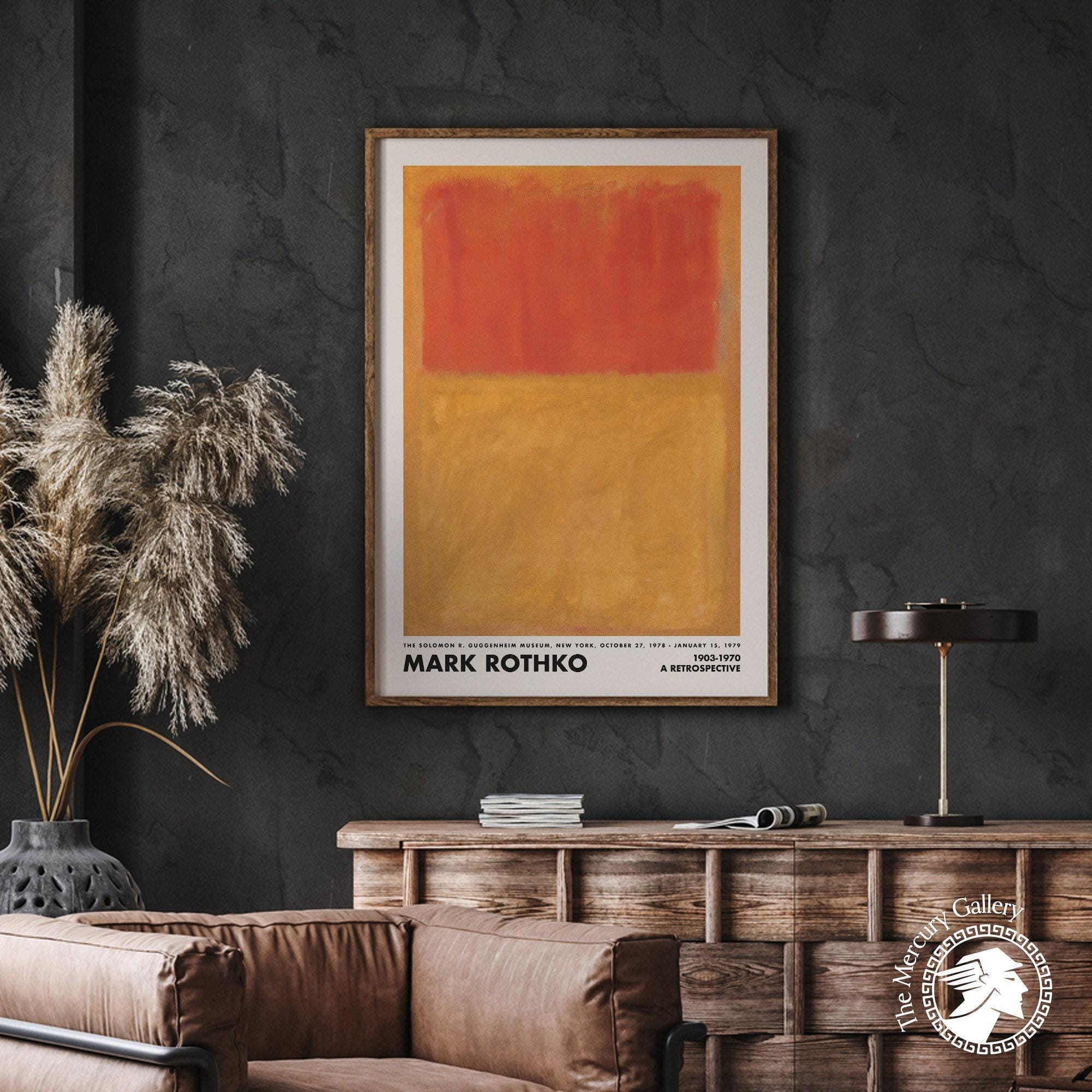 Mark Rothko Art Print, Abstract Expressionist Color Field Painting ...