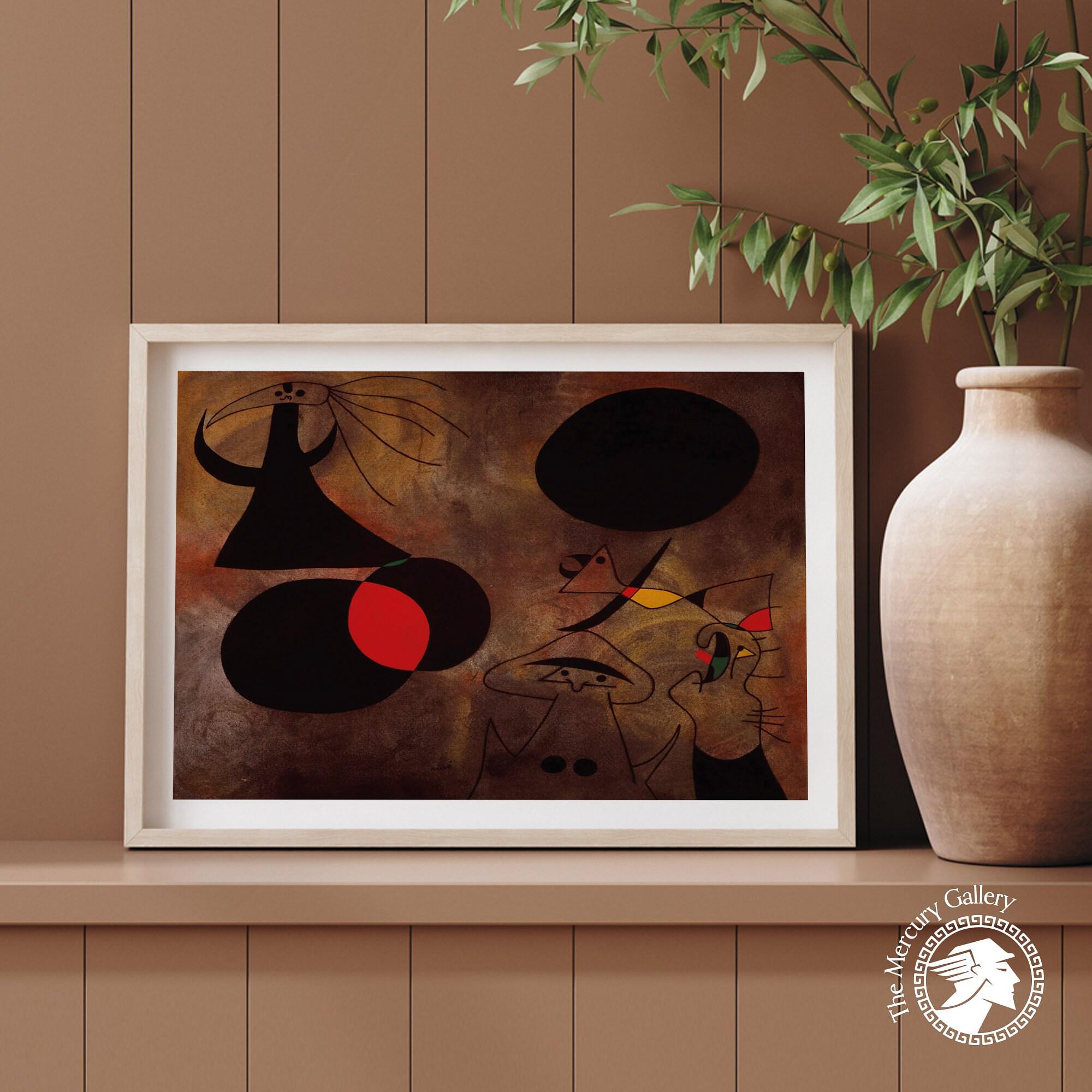 Joan Miro 'sunrise' Print, Vintage Abstract Art, Modern Wall Decor
