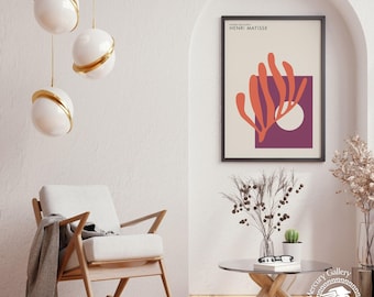 Henri Matisse Papiers Decoupes Poster, Mid Century Modern Art