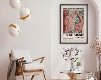 Picasso Le Cubisme Print, Vintage Museum of Modern Art Poster