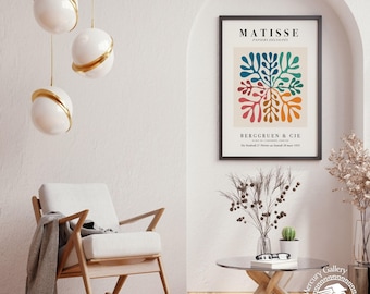 Henri Matisse Cutout Exhibition Poster, Modern Art Print