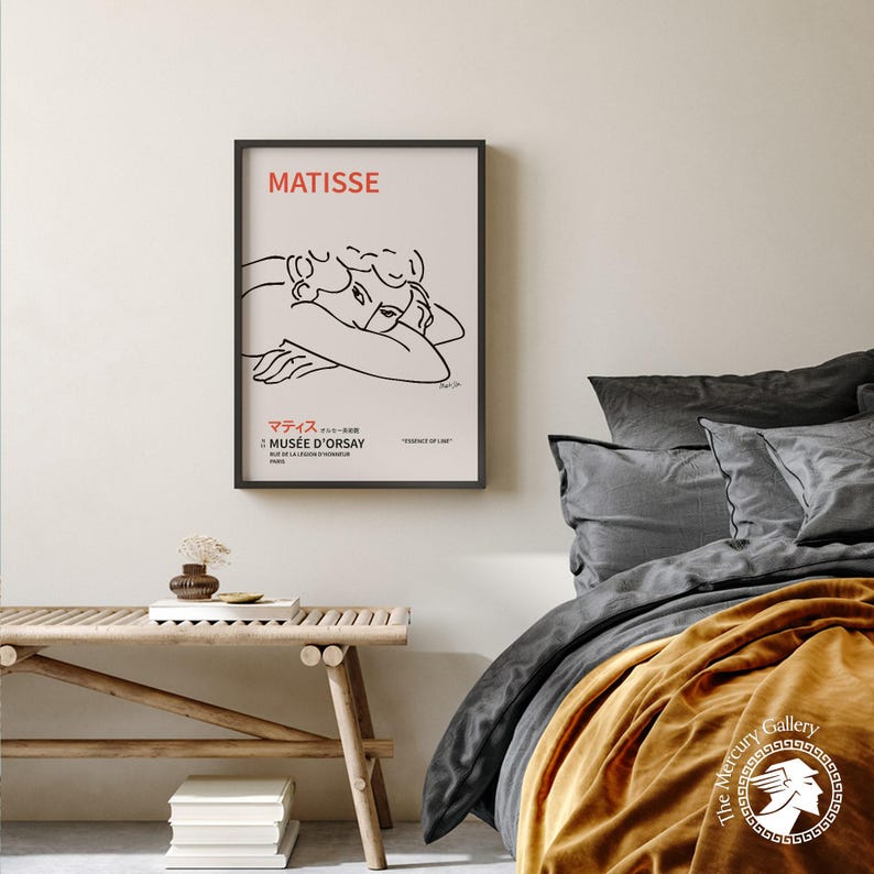 Impresión de Matisse "Mujer dormida", póster de arte francés imagen 6