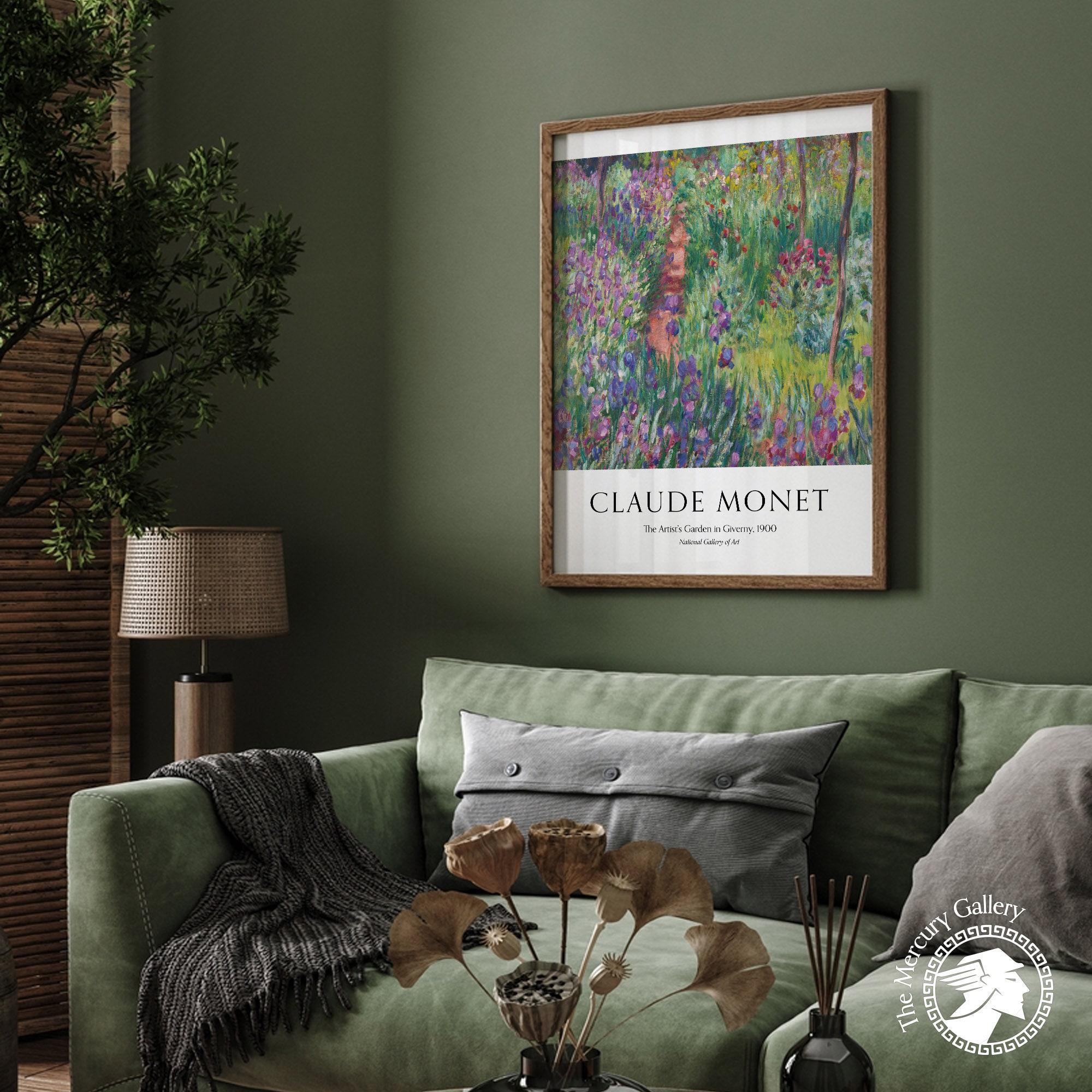 Stampa del giardino di Monet a Giverny, quadro floreale da parete, poster per mostre - Italia