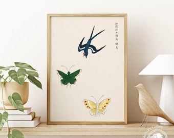 Taguchi Tomoki Druck, Vintage Japanisches Dekor, Tierdruck, Galerie Wandkunst, Weihnachtsgeschenk