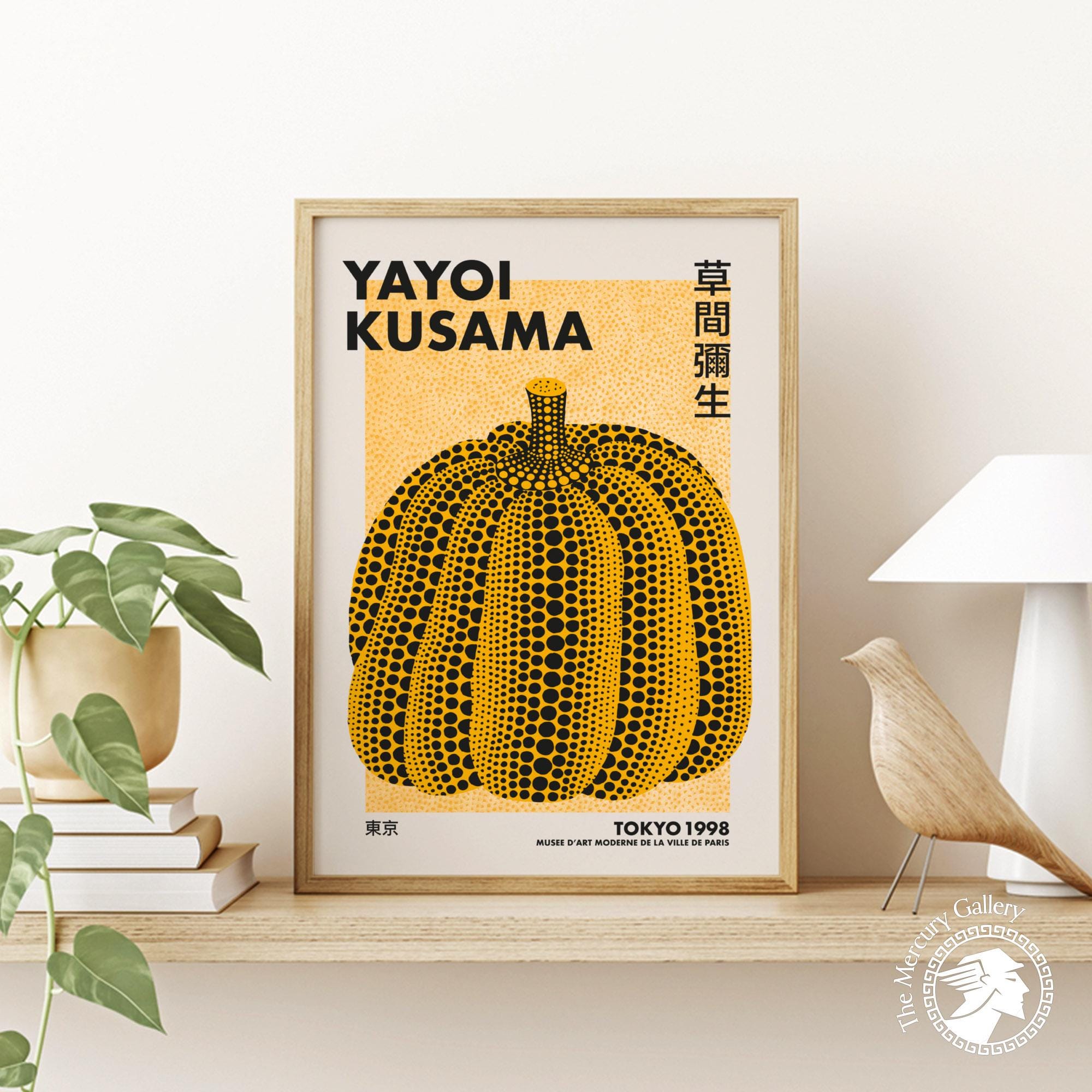 Yayoi Kusama Yellow Pumpkin Poster – Tokyo 1998 Exhibition Art
