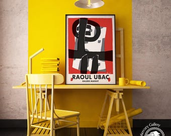 Gallery Maeght Exhibition Poster, Raoul Ubac Art Print, Vintage