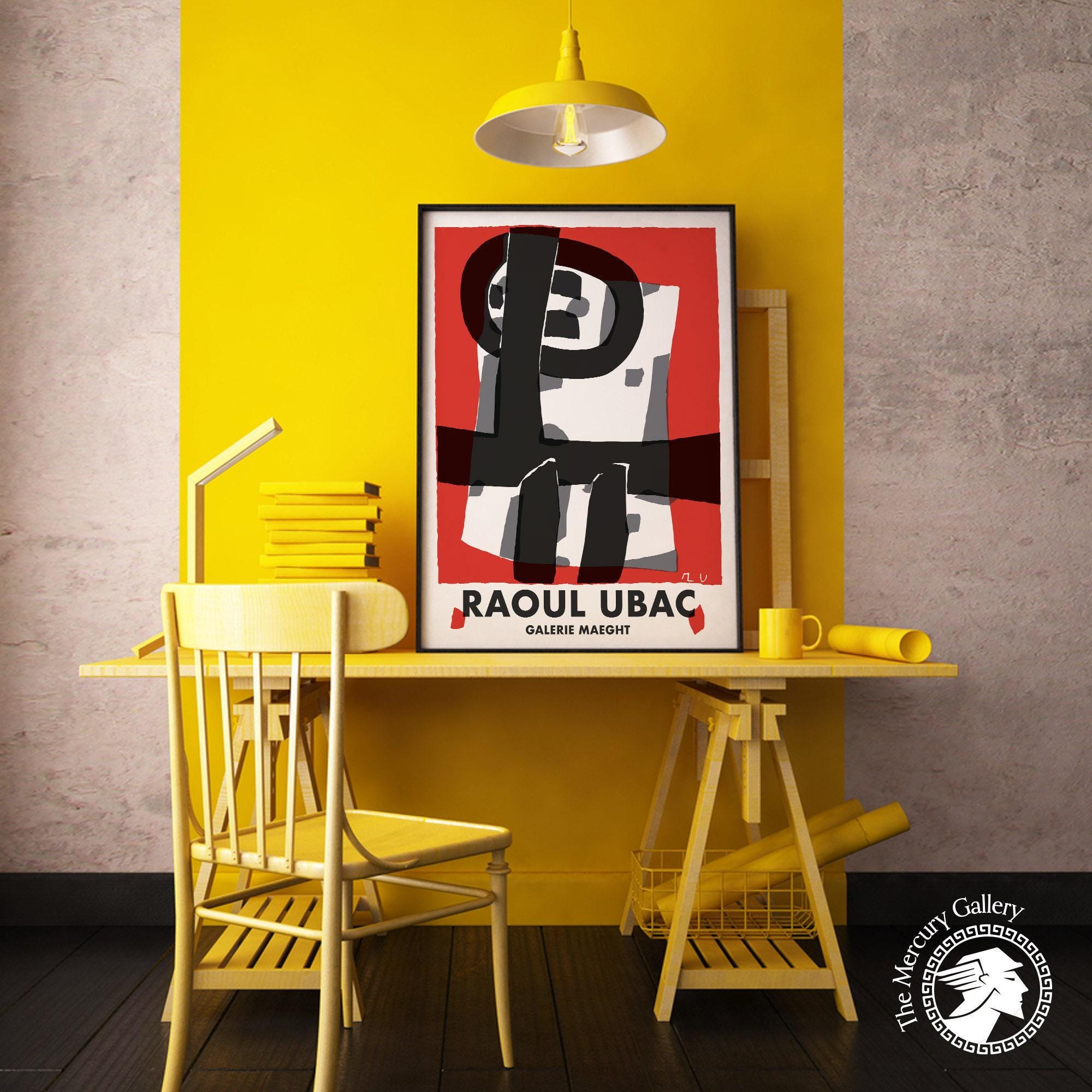 Gallery Maeght Exhibition Poster, Raoul Ubac Art Print, Vintage