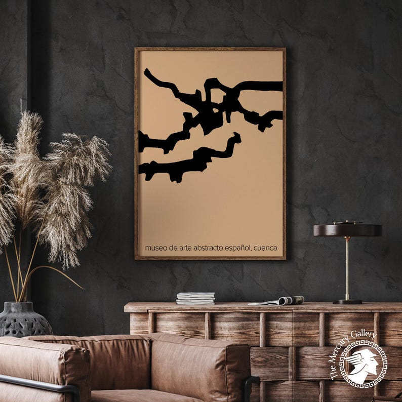 Chillida Abstrakcyjna grafika artystyczna: wystawa Museo de Arte Abstracto Español zdjęcie 5