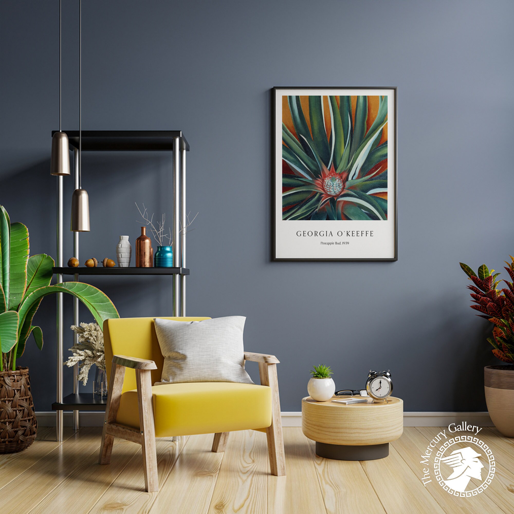 Georgia Okeeffe Poster Pineapple Bud 1939 Trendy - Etsy