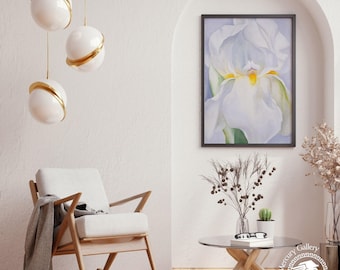 Georgia O'Keeffe Light Iris Print, Abstract Floral Wall Art