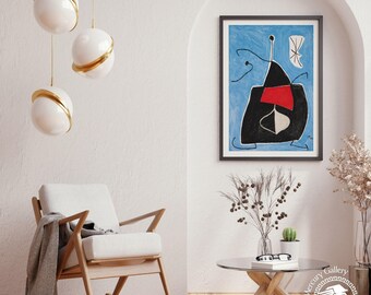 Joan Miro Exhibition Poster, Galerie Berggruen Paris, Wall Art
