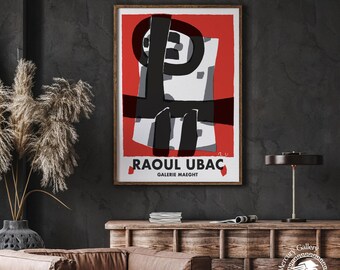 UBAC アートポスター GALERIE MAEGHT Gallery Maeght Exhibition Poster, Raoul Ubac Art Print