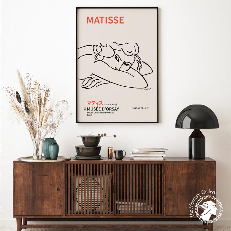 Impresión de Matisse "Mujer dormida", póster de arte francés imagen 2