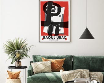 Gallery Maeght Exhibition Poster, Raoul Ubac Art Print, Vintage