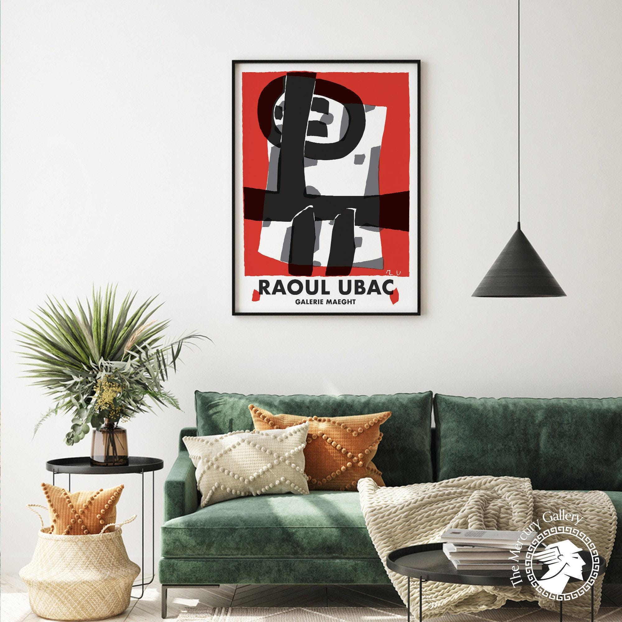 UBAC アートポスター GALERIE MAEGHT Gallery Maeght Exhibition Poster, Raoul Ubac Art Print