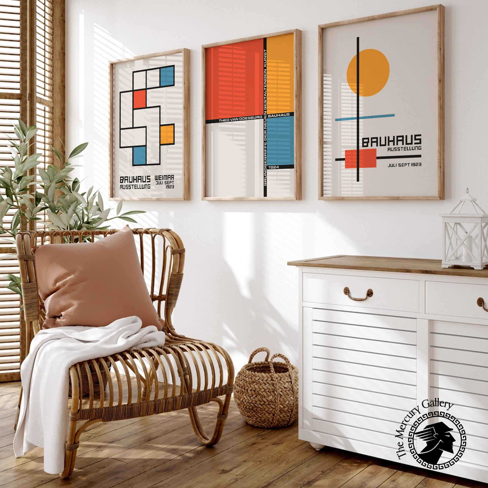 Bauhaus Exhibition Abstract Art Print Set, Gallery Wall Decor - Etsy