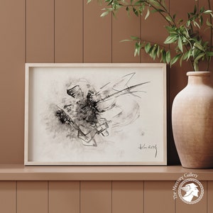 Kandinsky Poster Print, Untitled 916, Black and White Poster Print, Abstract Wall Decor, Kandinsky Art Print