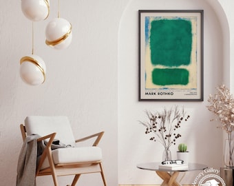 Rothko Chillida 1962 Exhibition Poster, Mid-century Modern Art
