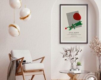 Joan Miro Exhibition Poster, Berggruen Paris, Surrealism Art Print