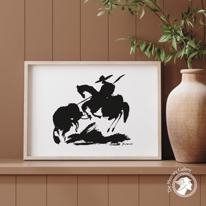Pablo Picasso, Bullfight I, Printable Wall Art, Minimalist Poster, Living Room, Art Gifts, Home Decor, Large Print, Wall Gallery, Wall Art