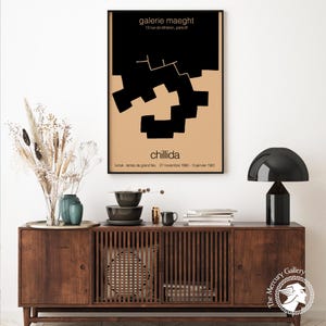 Chillida Galerie Maeght Exhibition Poster: Abstract Minimalist Art Print image 2