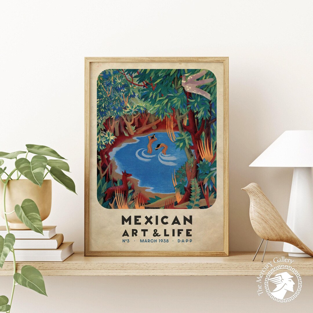 Vintage Mexican Art & Life Magazine Cover Poster - Etsy