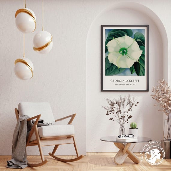Georgia O'keeffe Poster, Jimson Weed, White Flower No:1 - 1932
