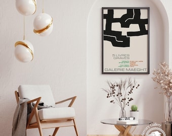 Gallery Maeght Exhibition Poster, Raoul Ubac Art Print, Vintage