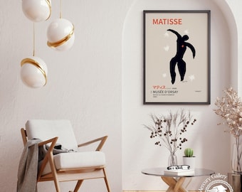 Henri Matisse Icarus Prins, Papiers Decoupes, Beige Black Print, Neutral Wall Decor