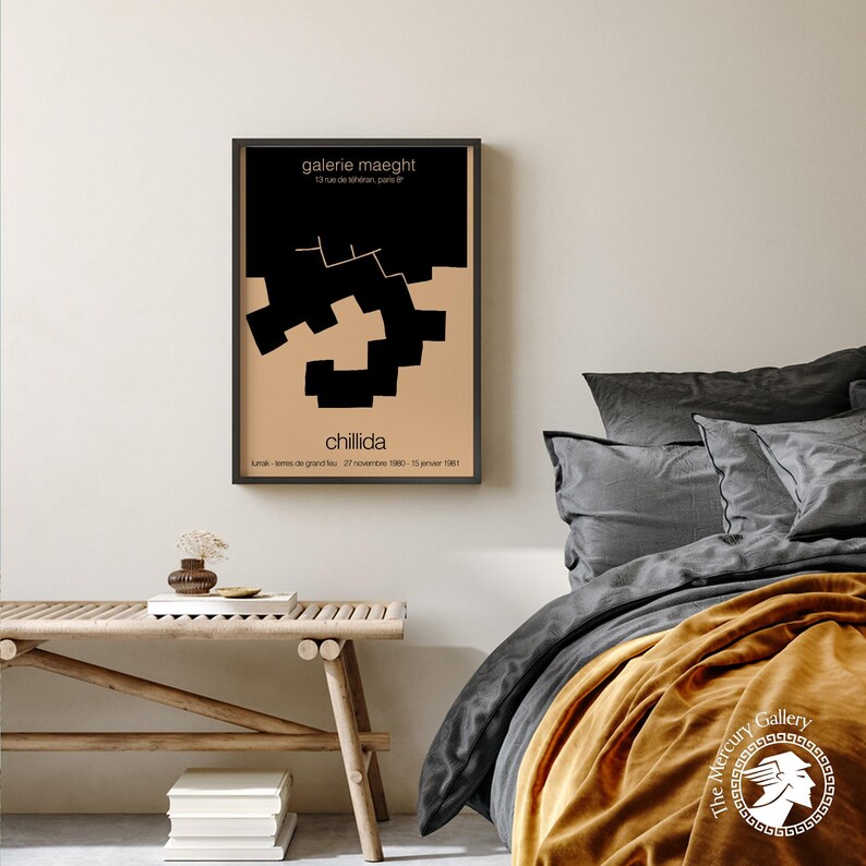 Chillida Galerie Maeght Exhibition Poster: Abstract Minimalist Art Print image 4